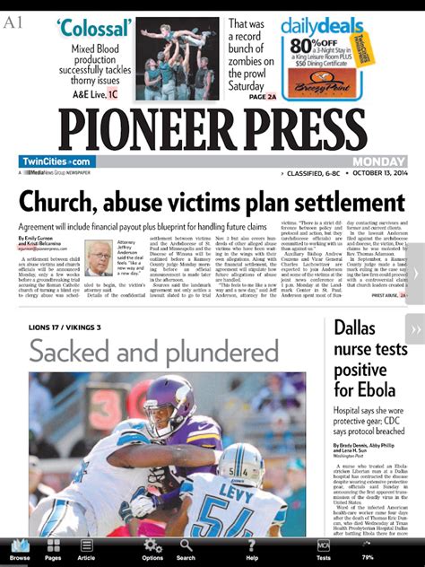 Saint paul pioneer press - St. Paul Pioneer Press editorials. Hours. Deadline (no exceptions) Ad. Photos. MONDAY – FRIDAY. 9:00AM – 5:00 PM. Next Day Publication. Must receive obituary content and payment same day by 4 ...